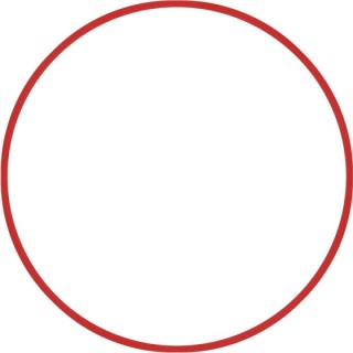 Χούλα-Χουπ HQ 60cm - Φ19mm - 230gr, Κόκκινο