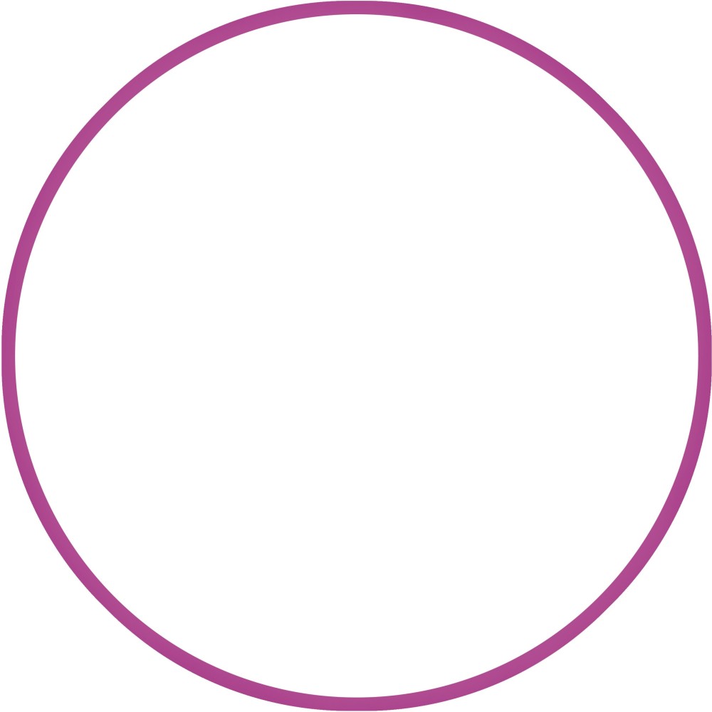 Χούλα Χουπ HQ 80cm - Φ19mm - 330gr, Φούξια