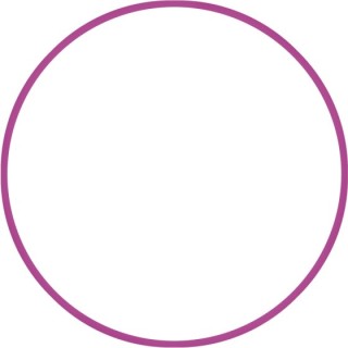 Χούλα Χουπ HQ 80cm - Φ19mm - 330gr, Φούξια