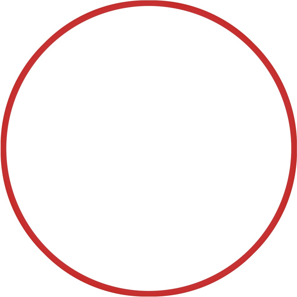Χούλα-Χουπ 60cm - Φ18mm - 155gr, Κόκκινο