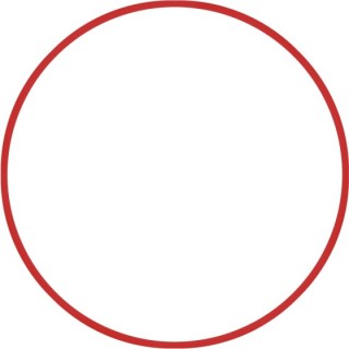 Χούλα-Χουπ 60cm - Φ18mm - 155gr, Κόκκινο