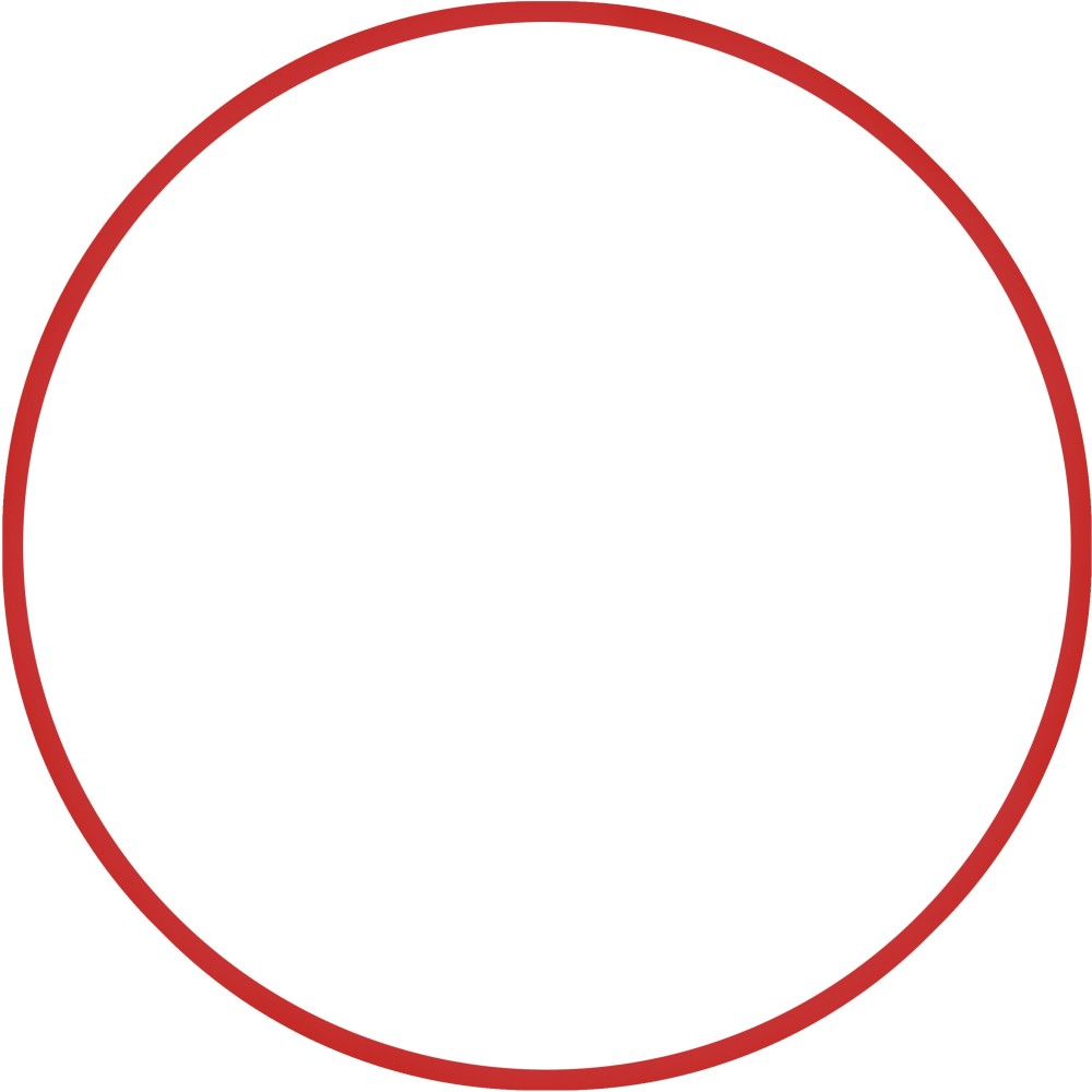 Χούλα-Χουπ 60cm - Φ18mm - 120gr, Κόκκινο