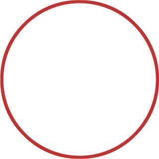 Χούλα-Χουπ 60cm - Φ18mm - 120gr, Κόκκινο