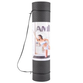 Στρώμα Yoga 8mm TPE Μαύρο/Γκρι