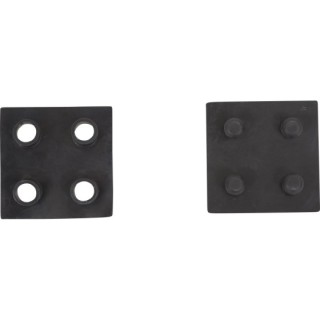 Λαστιχένιο Πάτωμα Original Πλακάκι 100x100cm 15mm Μαύρο