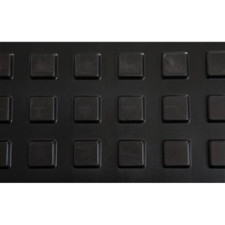 Λαστιχένιο Πάτωμα Original Πλακάκι 100x100cm 15mm Μαύρο