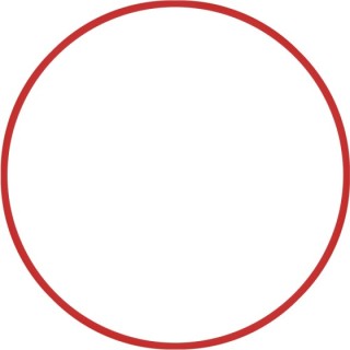Χούλα Χουπ HQ 80cm - Φ19mm - 330gr, Κόκκινο