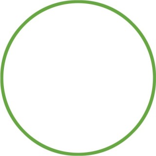 Χούλα-Χουπ HQ 70cm - Φ19mm - 280gr, Πράσινο