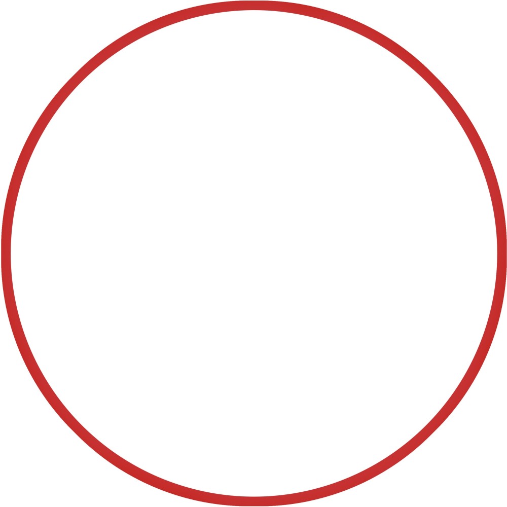 Χούλα-Χουπ 70cm - Φ19mm - 175gr, Κόκκινο