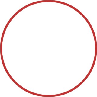 Χούλα-Χουπ 70cm - Φ19mm - 175gr, Κόκκινο