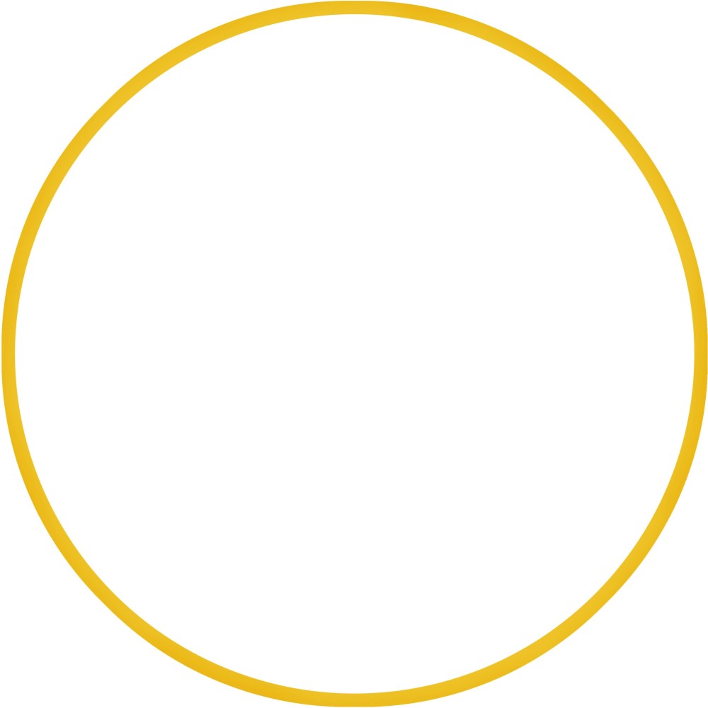 Χούλα-Χουπ HQ 60cm - Φ19mm - 230gr, Κίτρινο