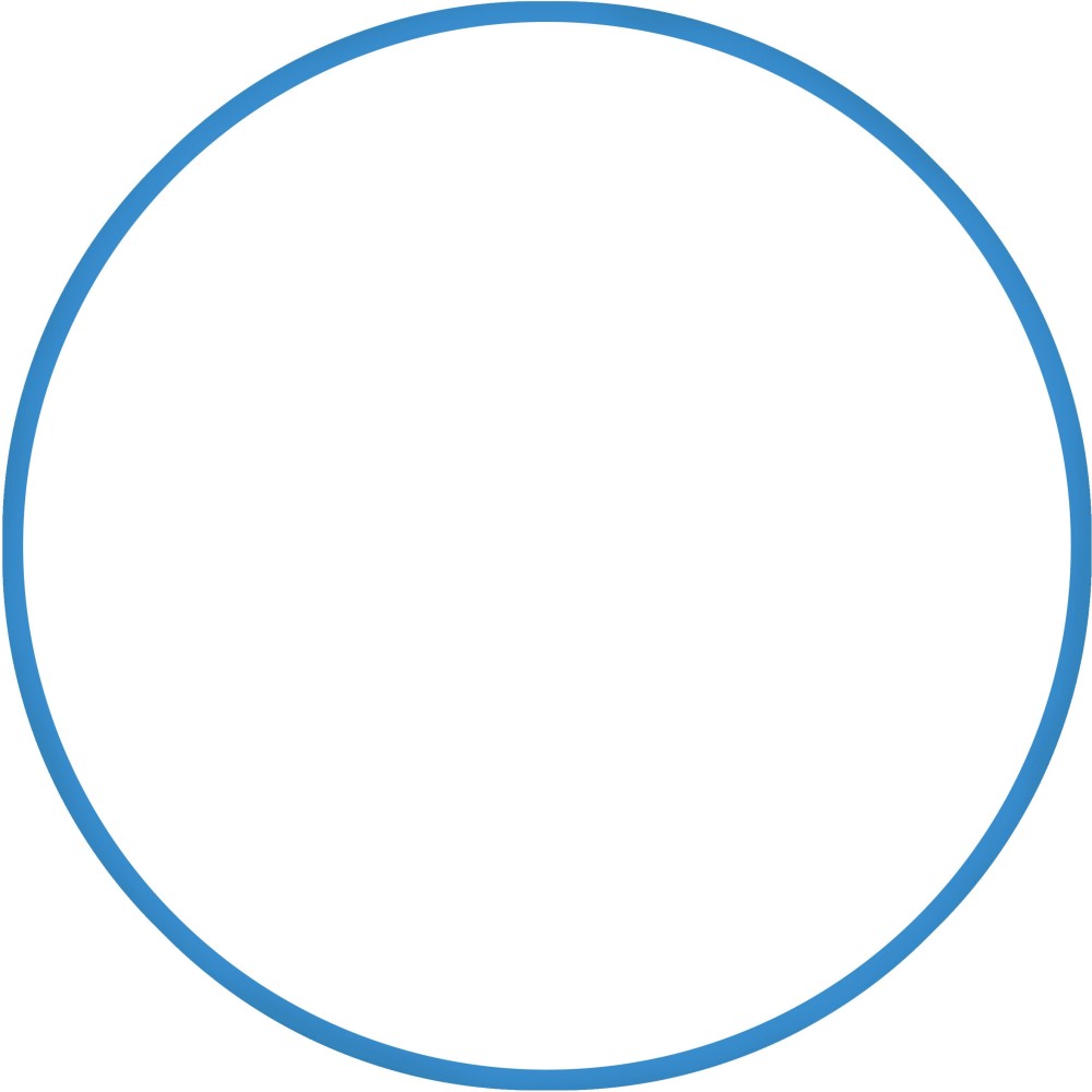 Χούλα Χουπ HQ 80cm - Φ19mm - 330gr, Μπλε