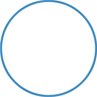 Χούλα Χουπ HQ 80cm - Φ19mm - 330gr, Μπλε