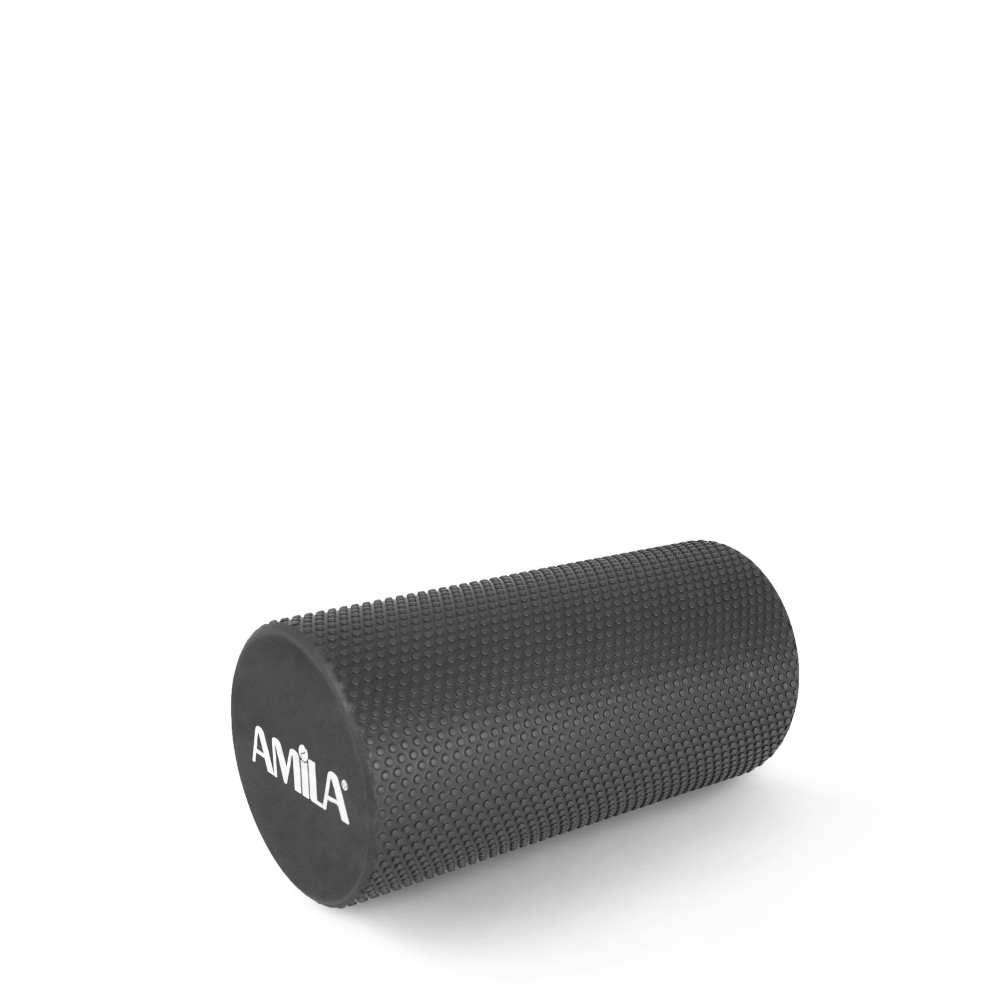 AMILA Foam Roller Pro Φ15x30cm Μαύρο