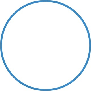 Χούλα-Χουπ HQ 70cm - Φ19mm - 280gr, Μπλε