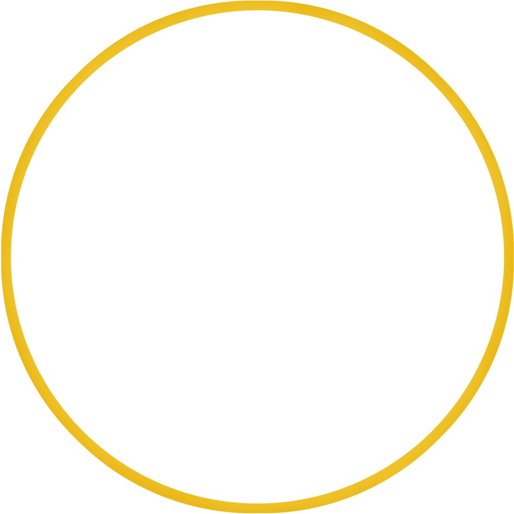 Χούλα-Χουπ 60cm - Φ18mm - 120gr, Κίτρινο