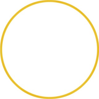 Χούλα-Χουπ 60cm - Φ18mm - 120gr, Κίτρινο