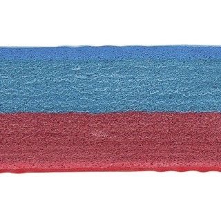 Δάπεδο Προστασίας EVA Διαμάντι 100x100cm 2,5cm Κόκκινο-Μπλε