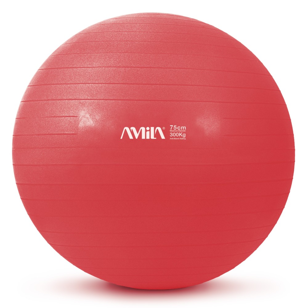 Μπάλα γυμναστικής AMILA GYMBALL 75cm Κόκκινη