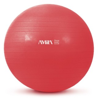 Μπάλα γυμναστικής AMILA GYMBALL 75cm Κόκκινη