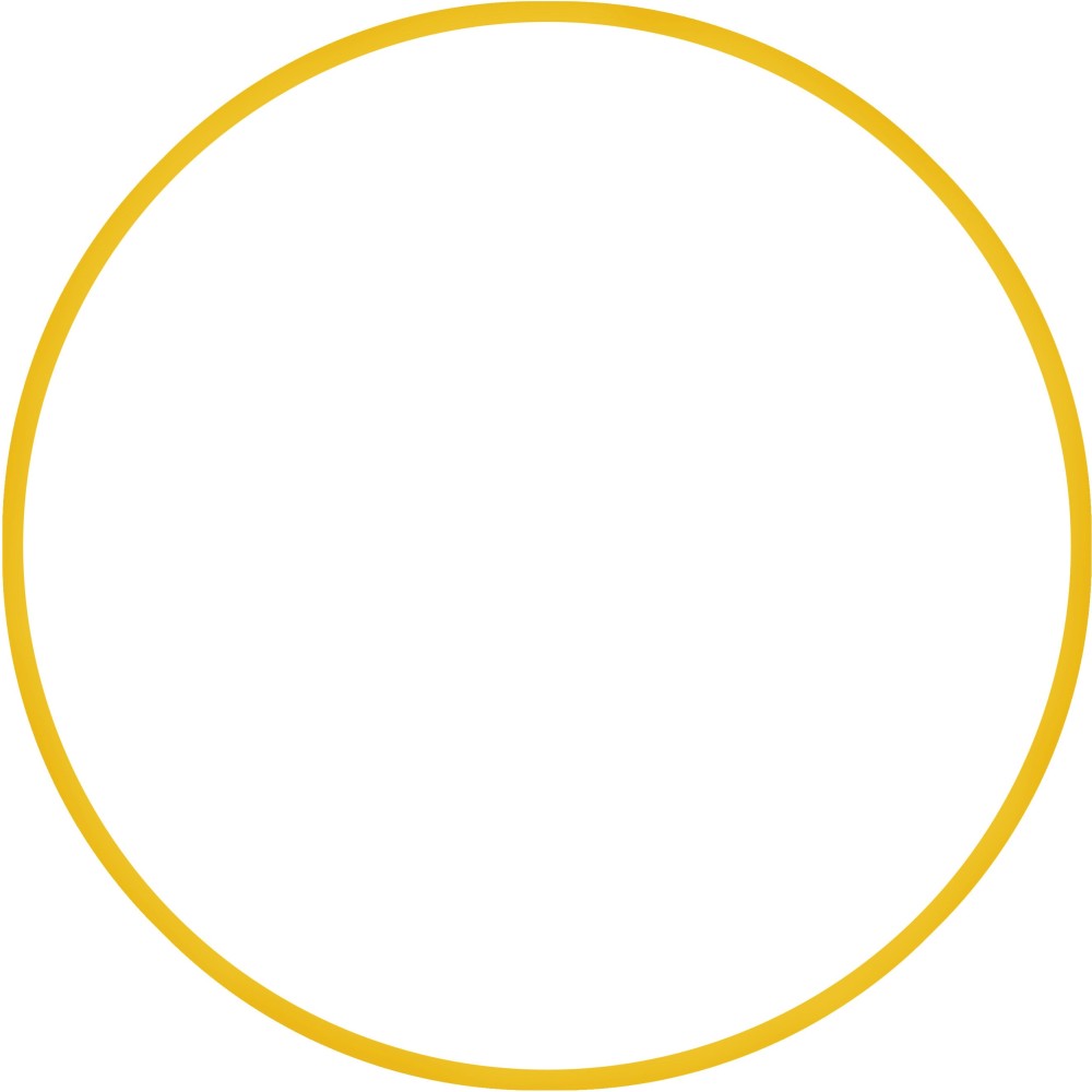 Χούλα-Χουπ HQ 70cm - Φ19mm - 280gr, Κίτρινο