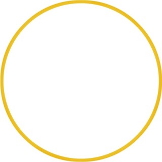 Χούλα-Χουπ HQ 70cm - Φ19mm - 280gr, Κίτρινο