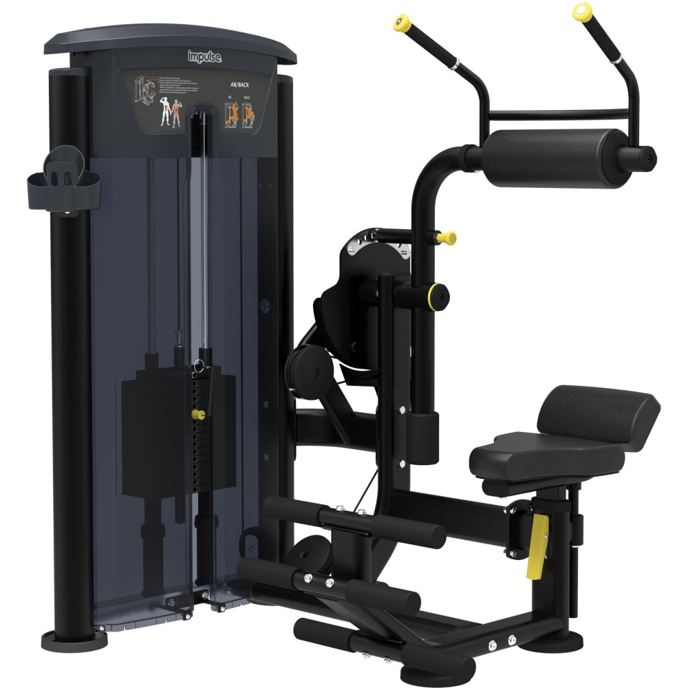Abdominal / Back Extension Impulse IT9534 Μαύρο