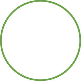 Χούλα-Χουπ HQ 60cm - Φ19mm - 230gr, Πράσινο