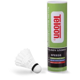 Μπαλάκια Badminton Προπόνησης Νάιλον, χαμηλής ταχύτητας (6 τμχ.)