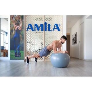 Μπάλα Γυμναστικής AMILA GYMBALL 75cm Γκρι Bulk